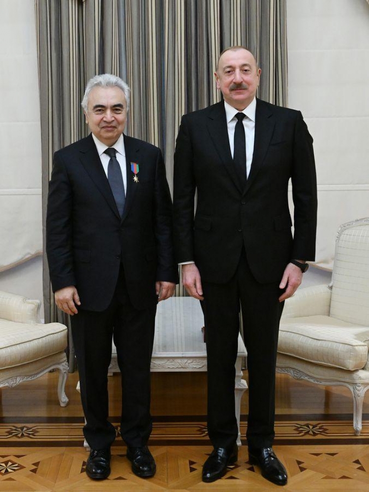 Prezident İlham Əliyev Beynəlxalq Enerji Agentliyinin icraçı direktorunu qəbul edib -