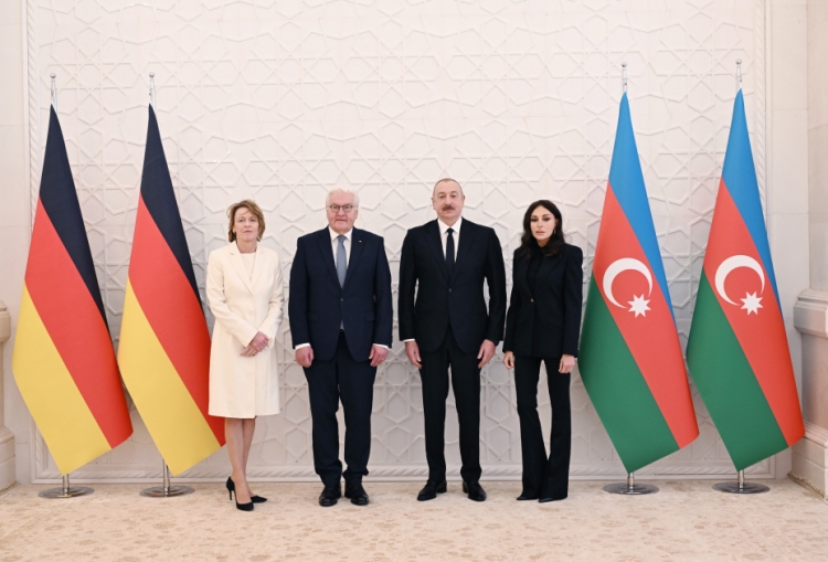 Almaniya Prezidentinin qarşılanma mərasimi olub -