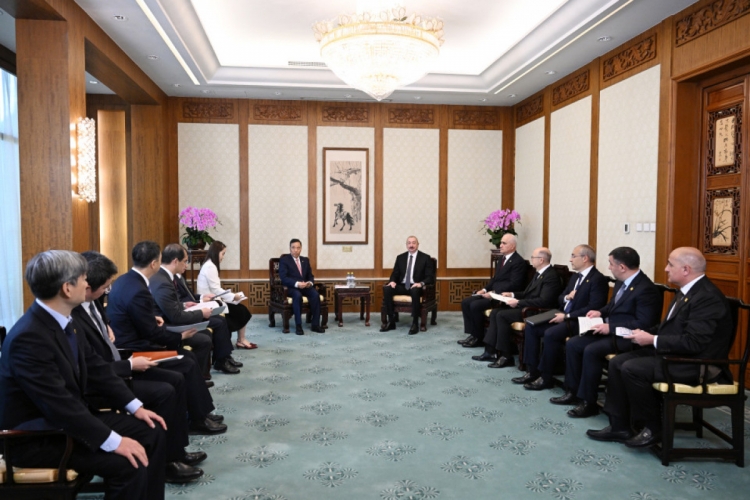 Prezident İlham Əliyev “Energy China” şirkətinin sədri ilə görüşüb
