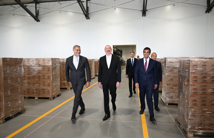 Prezident Bakıda zavod açılışında iştirak edib - FOTO