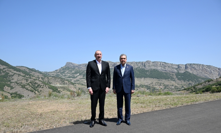 Əliyev və Berdiməhəmmədov Daşaltıda -