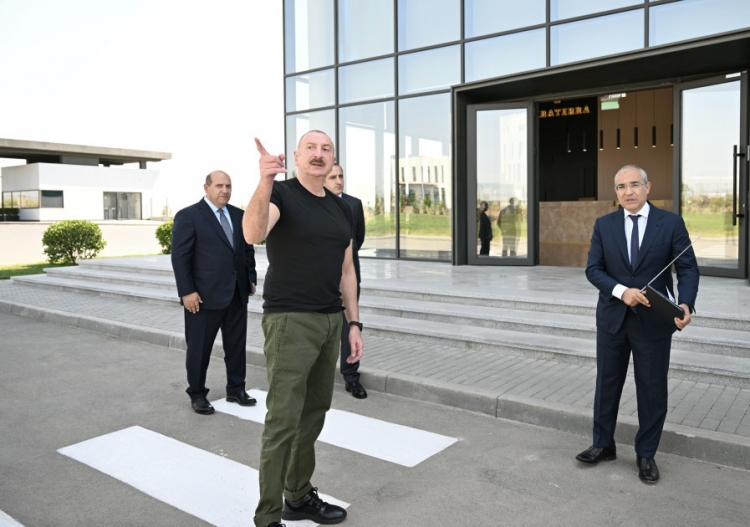 Prezident Ağdamda tütün məmulatlarının istehsalı müəssisəsinin açılışında iştirak edib
