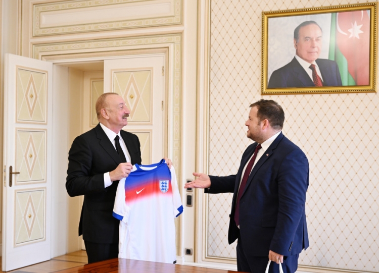 İlham Əliyev Stiven Doutini qəbul edib