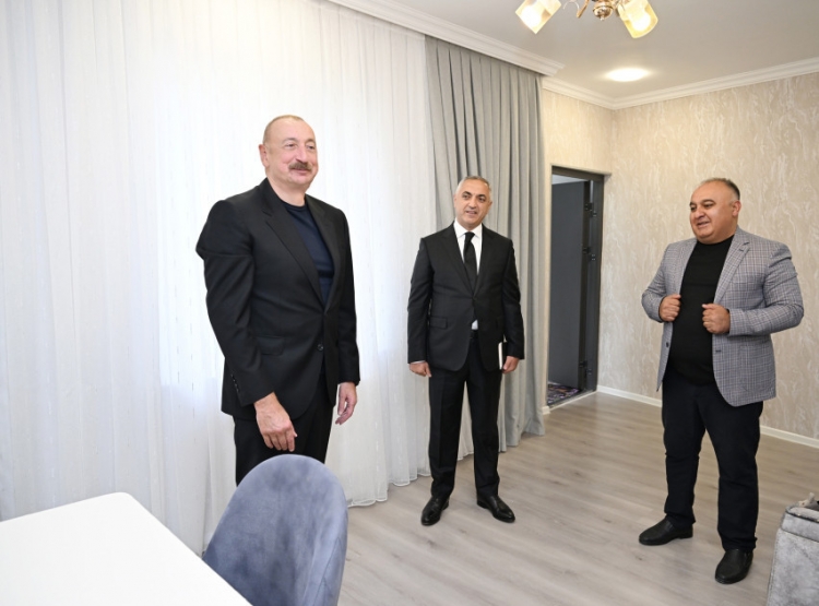 İlham Əliyev Şuşakənddə olub