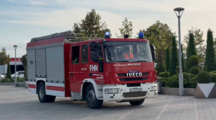 Dövlət Yanğından Mühafizə Xidməti yanğın-taktiki təlim keçirib