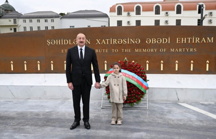 Prezident Gəncə Memorial Kompleksinin açılışında iştirak edib -