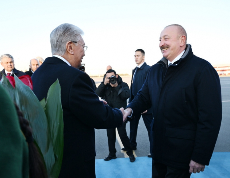 İlham Əliyev Qazaxıstana dövlət səfəri edib -