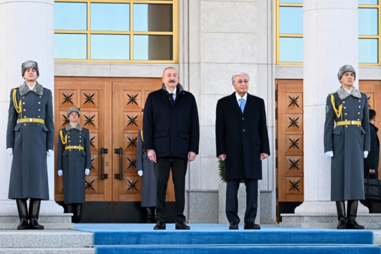 İlham Əliyev Qazaxıstana dövlət səfəri edib -