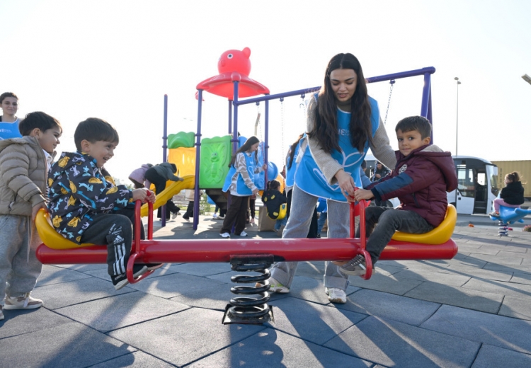 Leyla Əliyeva Qaradağda yeni parkın açılışında iştirak edib -