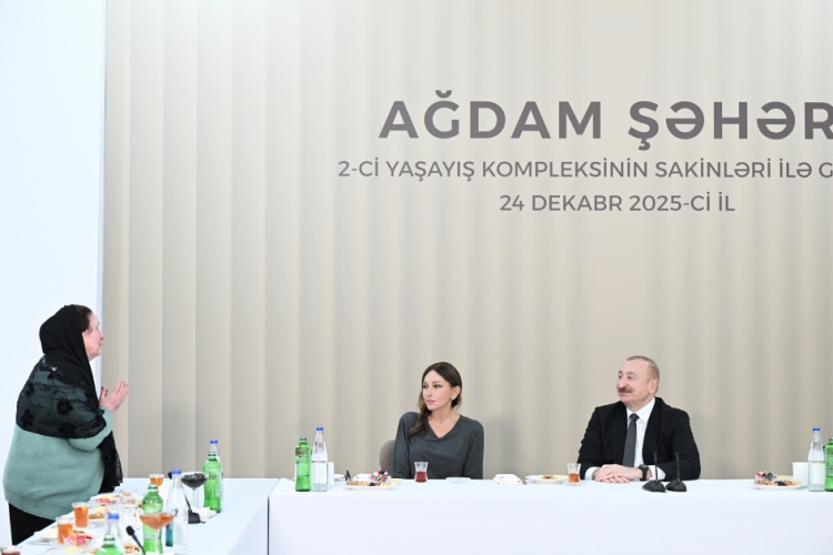 Prezident Ağdamda 2-ci yaşayış kompleksinin açılışında iştirak edib