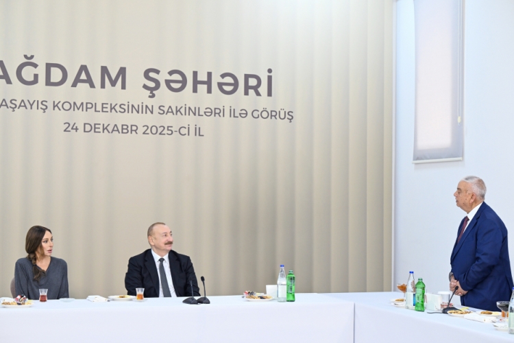 Prezident Ağdamda 2-ci yaşayış kompleksinin açılışında iştirak edib