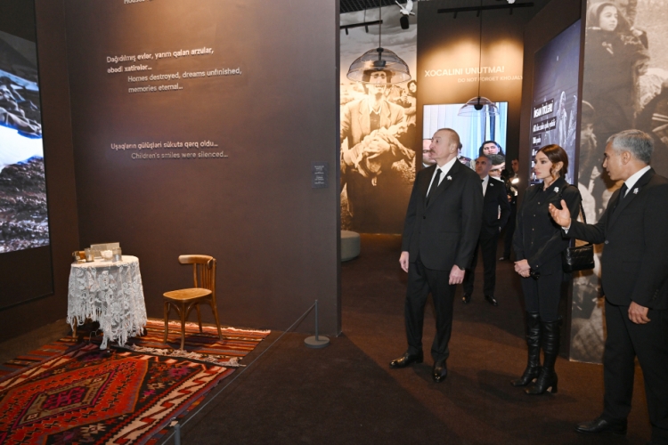Xocalı Soyqırımı Memorialının açılışı olub