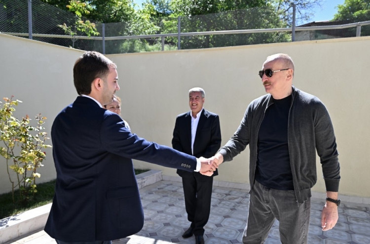 Prezident İlham Əliyev Şuşaya gedib -