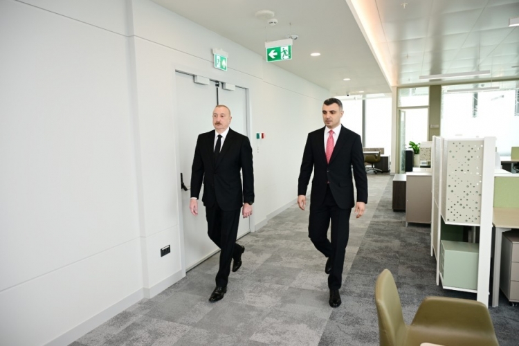 Prezident Mərkəzi Bankın yeni binasının açılışında iştirak edib -