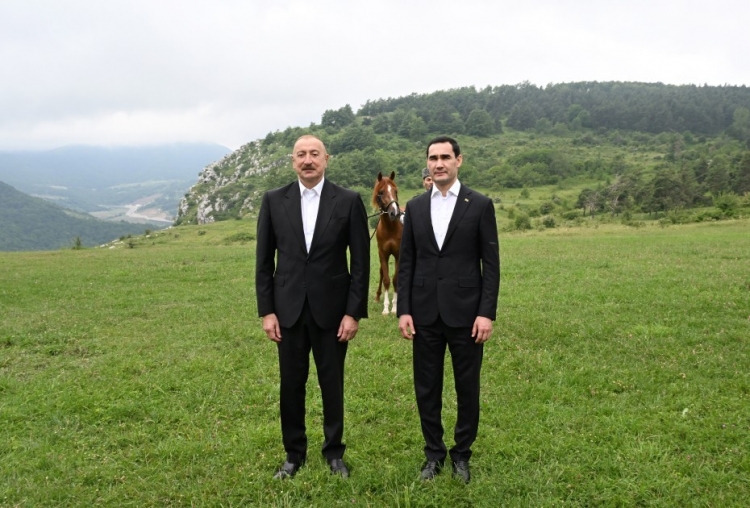 Türkmənistan Prezidentinə Qarabağ atı hədiyyə edilib -