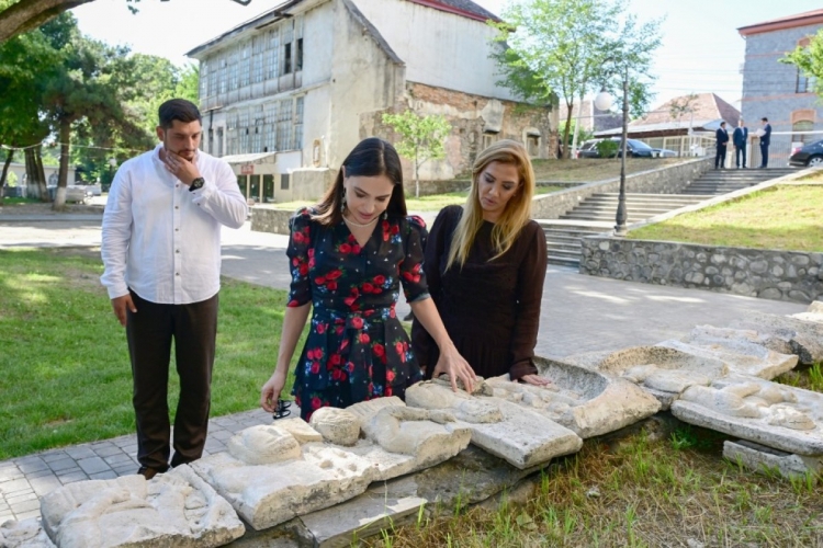 Leyla Əliyeva Şəkiyə gedib -